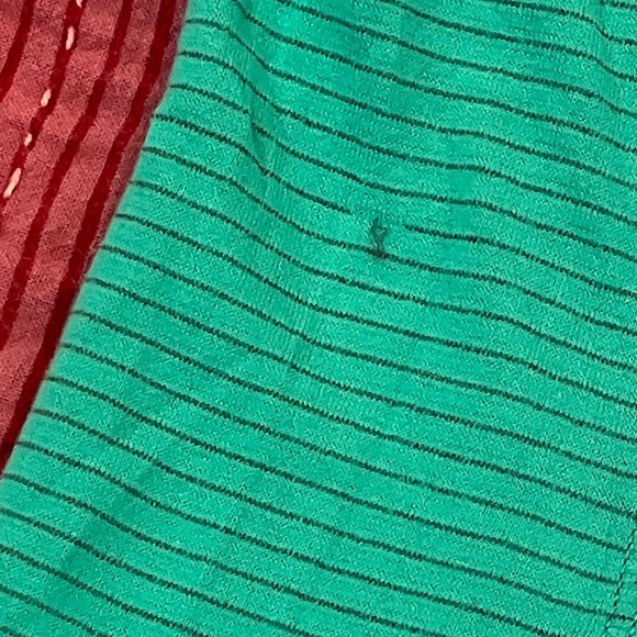 lululemon athletica women’s vintage (fit is large)Green Striped Short Sleeve Tee - Picture 8 of 12